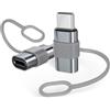 AZURAOKEY Adattatore da Lightning femmina a USB C maschio, adattatore da 8 pin a USB C, supporta ricarica e trasferimento dati, convertitore caricabatterie di tipo C per iPhone 15/15 Pro/15 Pro Max/15