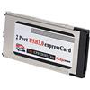 Frefgikty Ad alta velocità Dual 2 Port USB 3.0 Express Card Slot 34mm Express Card PCMCIA Adattatore convertitore per Notebook Laptop