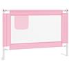 vidaXL Sponda Letto di Sicurezza per Bambini Rosa 90x25 cm in Tessuto