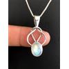 Meravigliosi Arcobaleno Pietra Di Luna Gemma 925 Sterling Argento Artigianale