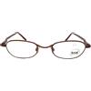 Look montatura per occhiali da vista uomo metallo donna made italy rosso piccolo look