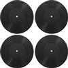 4 Pcs Dischi in Vinile Decorativi Da Parete Decorazione Con Vuoti