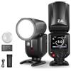 NEEWER Z2PRO-N Flash Speedlite Rotondo TTL 2.4G Compatibile con Nikon, Wireless Compatibile con Godox, 76Ws HSS 1/8000s, UI Aggiornata, Tasto TCM per TTL/M, 3000mAh 600 Luce a Piena Potenza, Diffusore