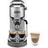 De'Longhi Dedica Duo EC890.M Macchina da Caffè Manuale Espresso, Cappuccino e Cold Brew, Compatibile con Polvere o Cialde