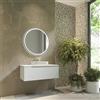 Parama Mobile bagno sospeso 120 cm un cassetto bianco opaco con top | Moor