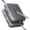 AXAGON Axagon N HMC-5HL Hub USB 5Gbps 2x USB-A HDMI 4k/60Hz RJ-45 GLAN PD 100W kabel USB-C Wired USB 3.2 Gen 1 (3.1 Gen 1) Type-C Argento