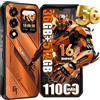 OUKITEL Cellulare OUKITEL WP66 5G, smartphone da esterno senza contratto, 11000 mAh/33 W, 6,6'' FHD+ 120 Hz+, 1,81'', Dimensity 7025, 36+512 GB, 108 MP, IP68, Android 16, NFC, arancione