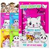 7Days Kit Maschere Viso Animal in Tessuto con Effetto Idratante Purificante e Antirughe con Vitamina C Niacinamide Olio di Karite ed Estratti Naturali per Skincare Donna Uomo e Bambini 4 pz