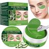 QEEROYO 60 Pezzi Aloe Vera Maschera Occhi, Collagene Patch Occhi con Maschera per le Labbra, Patch Occhiaie e Borse, Riduce le Rughe e le Linee Sottili, Rimuovi Borse e Puffiness