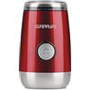 G3 Ferrari G20076 CafExpress Macinacaffè,150 W, Sistema di blocco, macina spezie e caffè, 50 gr, Funzionamento Pulse, Lame INOX, Rosso
