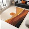 Generico Marrone Tappeto Morbido Flanella a Pelo Corto, Semplice Bohémien Deserto Tappeto per Camera dei Bambini Soggiorno e Camera da Letto Decorazione, 120 x 180 cm Antiscivolo e Lavabile