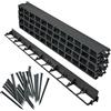 Garronda Bordura Giardino 16 m Altezza 5,8 cm con 100 Ancoraggi, Bordo per Aiuole in Plastica, Recinzione Giardino Esterno, Bordo Dritto Facile da Montare GD-0157