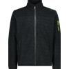 CMP Pile da uomo Kit-tech Jacquard con Motivo a Rombo Nero/Acido da Uomo