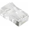 VULTECH SN21401 - CONNETTORI TRASPARENTI RJ45 UTP CAT. 5E/6 - 50 PZ. 8P8C