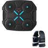 YueShengYCHUANG Music Boxing Machine Elettronico Attrezzatura Allenamento da Parete Regolabile Pad per Pugilato con Funzioni Musicali Dispositivo Smart Reattivo, Blu con Guanti