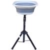 FewNvWa Pong Ball Collector Contenitore Regolabile in Altezza per Raccolta Palline da Pickleball Struttura Leggera Pieghevole Silicone E Alluminio per Ed, Blu