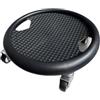 Pegciuho Abdominal Training Disc Dotato di Piastra Rotante a 360 Gradi Attrezzatura Scorrevole Fitness con Impugnatura Stabile E Ruote Silenziose Strumento, Nero
