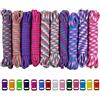 aufodara Kit Paracord 100 Piedi 10 Colori Corda di Paracord con 14 Colore Fibbie in Plastica Paracadute Corda Fai da Te da intrecciare a Mano Braccialetto, Cordino, Collare per Cani (C-24PCS)