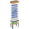 Teenpull Tavolo multigioco 15 in 1, in legno di acero, MDF, 121 x 61 x 82 cm, con 15 giochi e accessori per il tempo libero, attrezzature sportive, ping pong, biliardo, bowling, calcio, feste