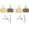 LT Easiyl 2 paia di pastiglie per freno a disco in metallo sinterizzato compatibili con Shimano GRX BR-RX400 800 810 L05 L03 K04, oro