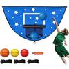 Genérico Set da basket per trampolino - Set di cestino e tappetino per bambini, set da basket per trampolino - per patio, giardino, , interno ed esterno