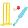 QUILSTM Set di mazze da cricket e palline per bambini, giocattolo sicuro per esterni, progettato per incoraggiare le attività sportive in famiglia e i momenti di legame. Set di