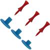QLECXZI Set di Supporti per Tee da Golf in Gomma, opzioni Professionali, Leggere e Flessibili per l'allenamento del Golf Indoor e Outdoor, Regalo per Gli Amanti del Supporto per