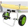 Generic Carrello Pieghevole per Kayak in Alluminio, Carrello per Canoe con Ruote da 10 Pollici e Cinghia Regolabile, Portata di 30 kg, Trasportatore Universale per Kayak, Canoa e Tavola SUP per Sport