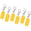QUARKZMAN 6Pcs Passanti per Cerniere in Paracord, Cordino Portachiavi per Zaini, Tende, Valigie, Borsoni da Viaggio, Chiavi, Giubbotti, Giallo
