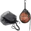JIDWOYF Borsa a sfera a rete singola con tasca con cerniera-si aggiunge a tutti i tipi di zaini, porta basket, calcio e pallavolo, borsa portatile per allenamento sportivo di grande capacità