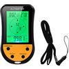 BuyWeek Altimetro Digitale Elettronico 8 in 1 Multifunzione LCD Retroilluminato Mini Altimetro Barometro Bussola Termometro Previsioni Meteo Orologio Calendario per Arrampicata