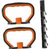 QSTDGVPW Kit di Maniglie per Kettlebell per Accessori per Allenamento di E Impugnature per Manubri, 2 Maniglie E 1 Asta