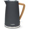 Nedis Bollitore Elettrico, 1,7 L, Morbido Al Tatto, Colore: Grigio
