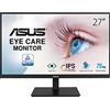 ASUS VA27DQSB Eye Care Monitor - 27, FHD (Full HD 1920 x 1080), IPS, Frameless, 75Hz, Adaptive-Sync, DisplayPort, HDMI, Eye Care, Low Blue Light, Flicker Free, Wall Mountable