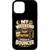 Jimbeels Custodia per iPhone 12 mini My Weekend Needs A Bouncer umorismo riposo