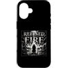 Christian Faith Refined By Fire Verse Custodia per iPhone 16 Filtrati dal fuoco 1 Pietro 1 7 Scrittura cristiana