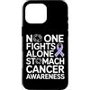 Stomach Cancer Warrior Gifts for Women a Custodia per iPhone 16 Pro Max Consapevolezza del cancro allo stomaco Pervinca Novembre Cancro allo stomaco