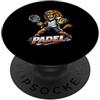 Regalo Per Il Giocatore Di Padel Tiger L Campo Da Padel Tiger Lion King PopSockets PopGrip Adesivo