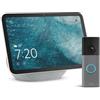 Amazon Echo Show 8 (ultimo modello), Bianco ghiaccio + Ring Videocitofono a batteria (Battery Video Doorbell) (ultimo modello), Grigio screziato