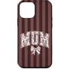 Animal Print Cute And Fun Custodia per iPhone 12 mini Fiocco a righe marroni Supercute Mum