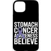 Stomach Cancer Warrior Gifts for Women a Custodia per iPhone 15 Plus Consapevolezza del cancro allo stomaco Pervinca Novembre Cancro allo stomaco