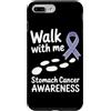 Stomach Cancer Warrior Gifts for Women a Custodia per iPhone 7 Plus/8 Plus Consapevolezza del cancro allo stomaco Pervinca Novembre Cancro allo stomaco