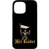 Medieval Renaissance Ren Faire Jousting Custodia per iPhone 13 Pro Max Sir Render Surrender Divertente Cavaliere Medievale Meme