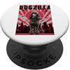 Poodle Puppy Lover PS Divertente retrò giapponese Dogzilla barboncino amante dei cani PopSockets PopGrip Adesivo
