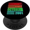Lustige Geburtstagssprüche zum 25. Oktob 25° compleanno Leggendario da ottobre 2001 B-day PopSockets PopGrip Adesivo