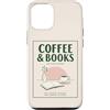 Coffee and Bookis Themed Apparels Women Custodia per iPhone 12/12 Pro Caffè E Libri Retro Reader Cafe