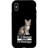 Ireland Flag For Proud Irish Pride Lucky Custodia per iPhone X/XS If I Shenan Once I'll Shenanigan Divertente Gatto Irlandese Irlanda