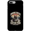 Bear Fishing Beer Lover Lake Custodia per iPhone 7 Plus/8 Plus Bere Birra Cattura Pesce Evitare Persone Pesca