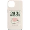 Coffee and Bookis Themed Apparels Women Custodia per iPhone 13 Caffè E Libri Retro Reader Cafe