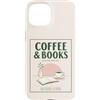 Coffee and Bookis Themed Apparels Women Custodia per iPhone 15 Caffè E Libri Retro Reader Cafe